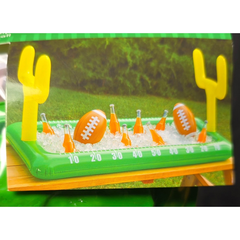 Brother Sister Design Studio Inflatable Football Field Cooler Game Day Party